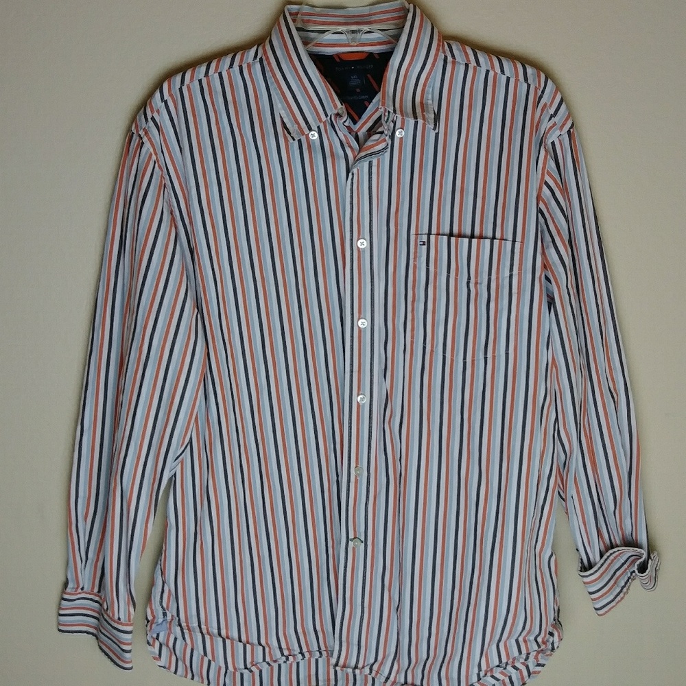 Tommy Hilfiger Mens L Button Down Shirt